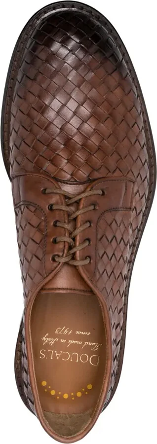 Interwoven Leather Derby Shoes - Image 4