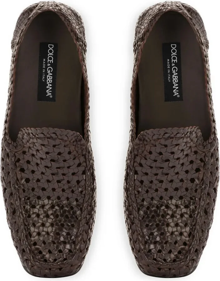 Interwoven Leather Loafers - Image 4