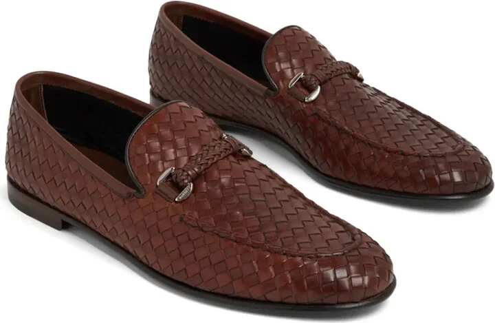 Interwoven Leather Loafers - Image 4