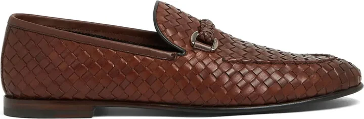 Interwoven Leather Loafers