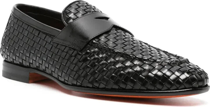 Interwoven-Leather Penny Loafers - Image 2