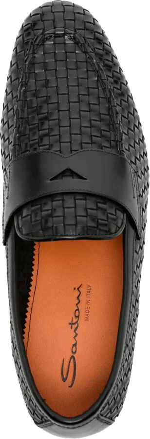 Interwoven-Leather Penny Loafers - Image 4