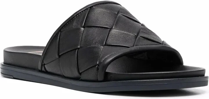 Interwoven Leather Sliders - Image 2