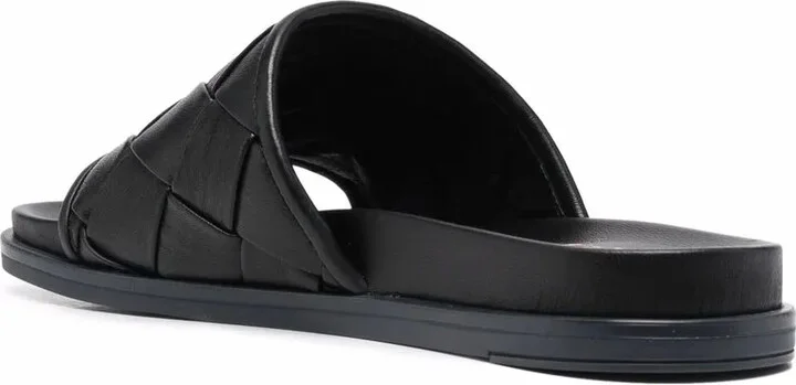 Interwoven Leather Sliders - Image 3