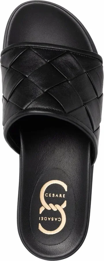 Interwoven Leather Sliders - Image 4