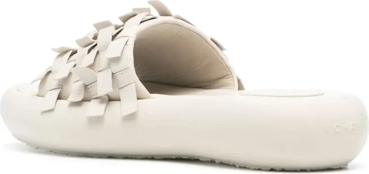 Interwoven Leather Slides - Image 3