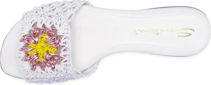 Interwoven Leather Slides - Image 4