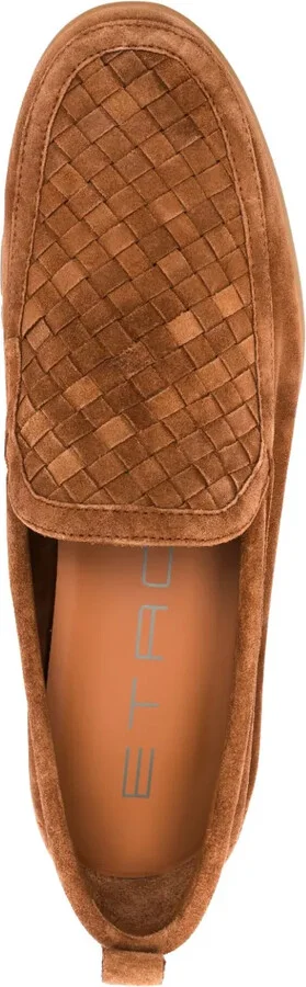 Interwoven-Panel Leather Loafers - Image 4