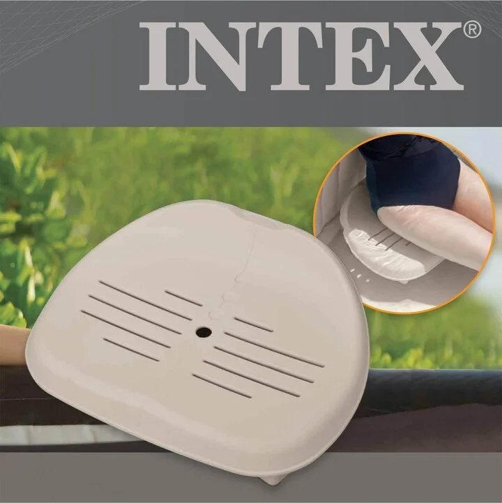 Intex Removable Non Slip Seat for Inflatable PureSpa Hot Tub Pool, (2 Pack) - Beige/khaki - Image 4