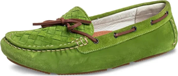 Intrecciato boat shoes