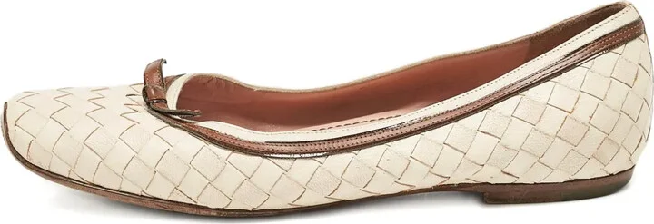 Intrecciato Bow ballet flats