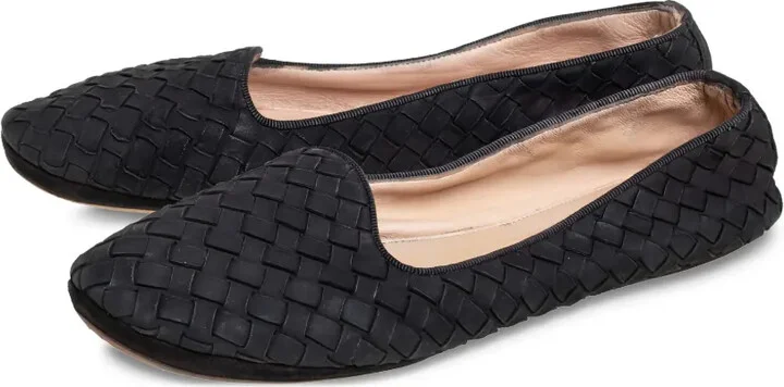 Intrecciato leather ballet flats - Image 3