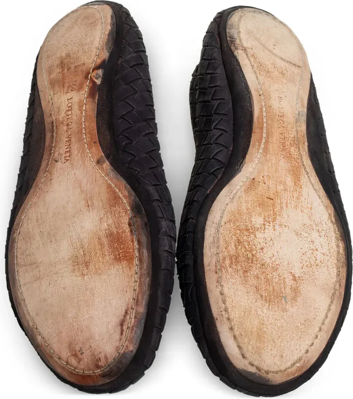 Intrecciato leather ballet flats - Image 5