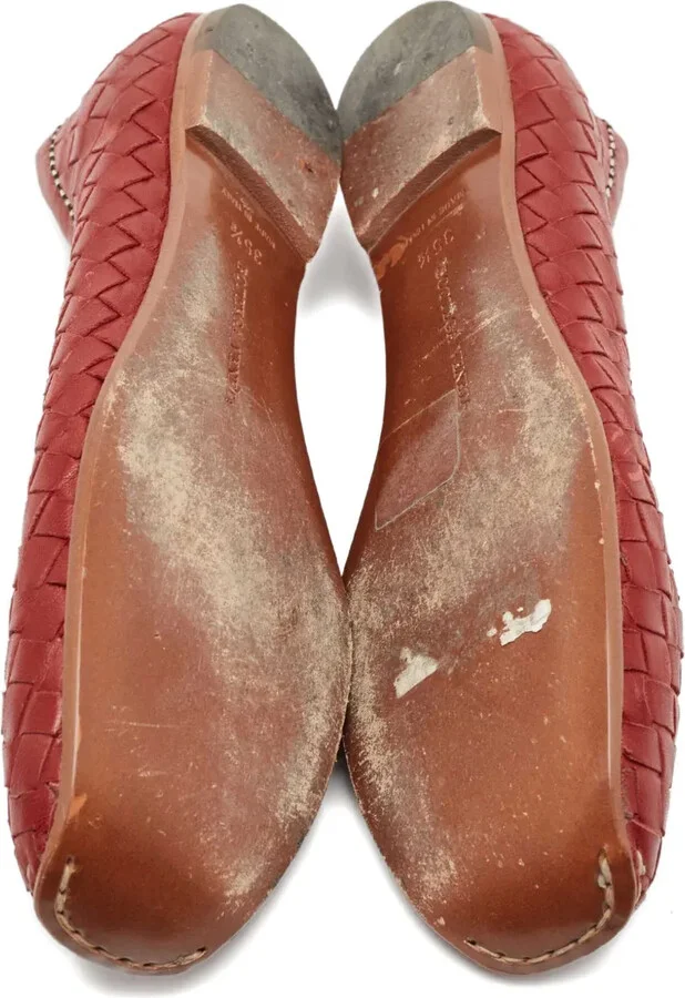 Intrecciato leather ballet flats - Image 4