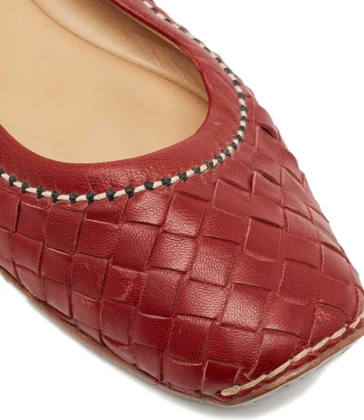 Intrecciato leather ballet flats - Image 5