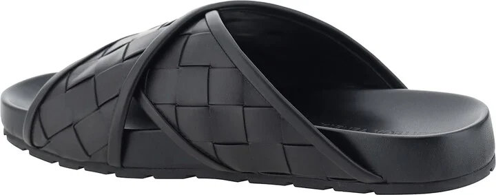 Intrecciato Leather Sandals - Image 3