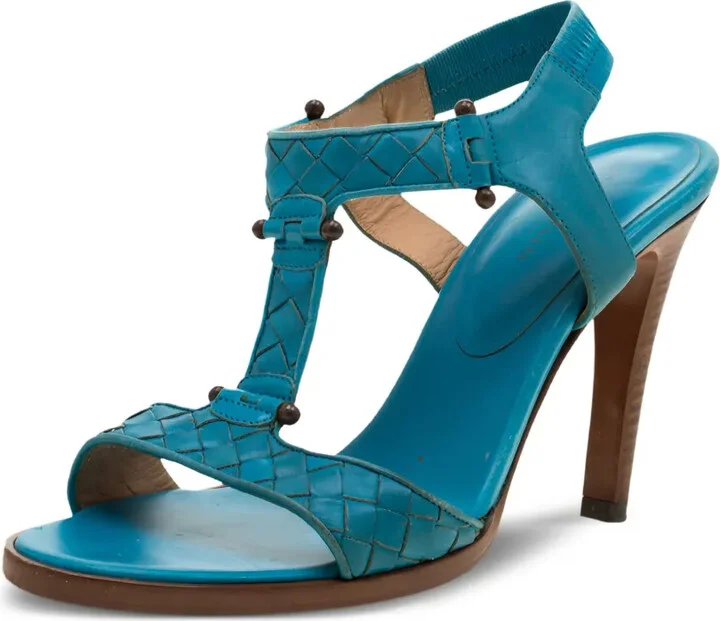 Intrecciato leather sandals - Image 2