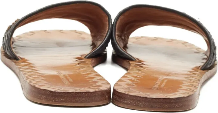 Intrecciato leather sandals - Image 2