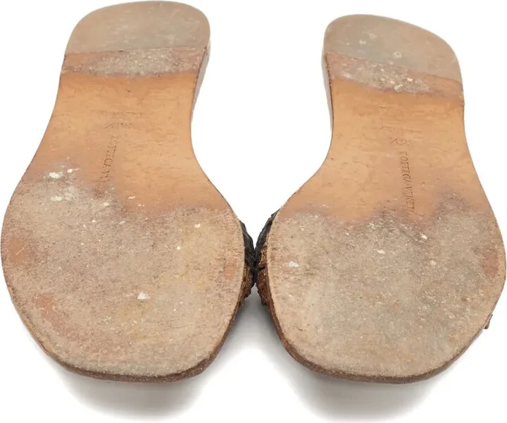 Intrecciato leather sandals - Image 3