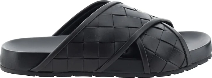 Intrecciato Leather Sandals
