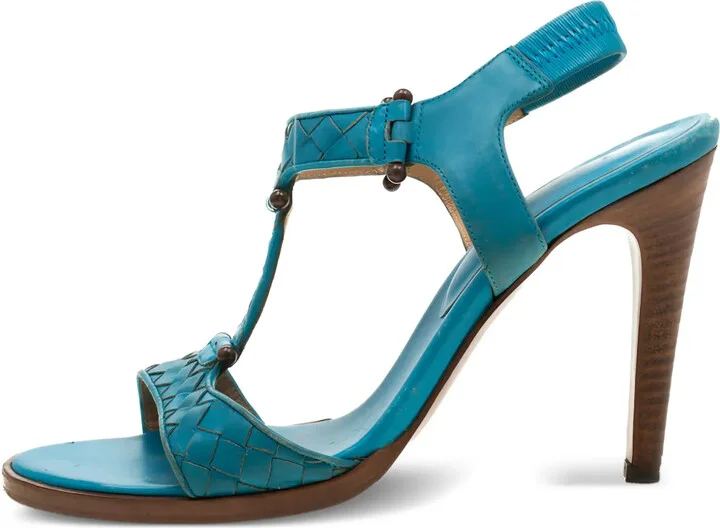 Intrecciato leather sandals