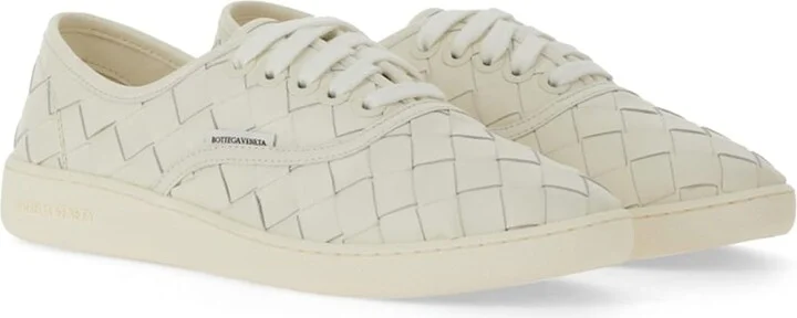 Intrecciato Leather Sneakers - Image 2