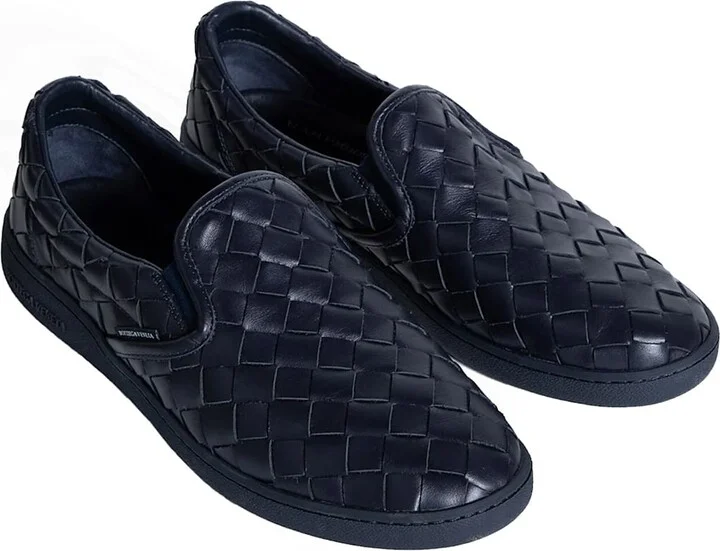Intrecciato Leather Sneakers - Image 2