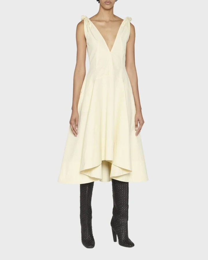 Intrecciato Woven Lambskin Knee Boots - Image 4