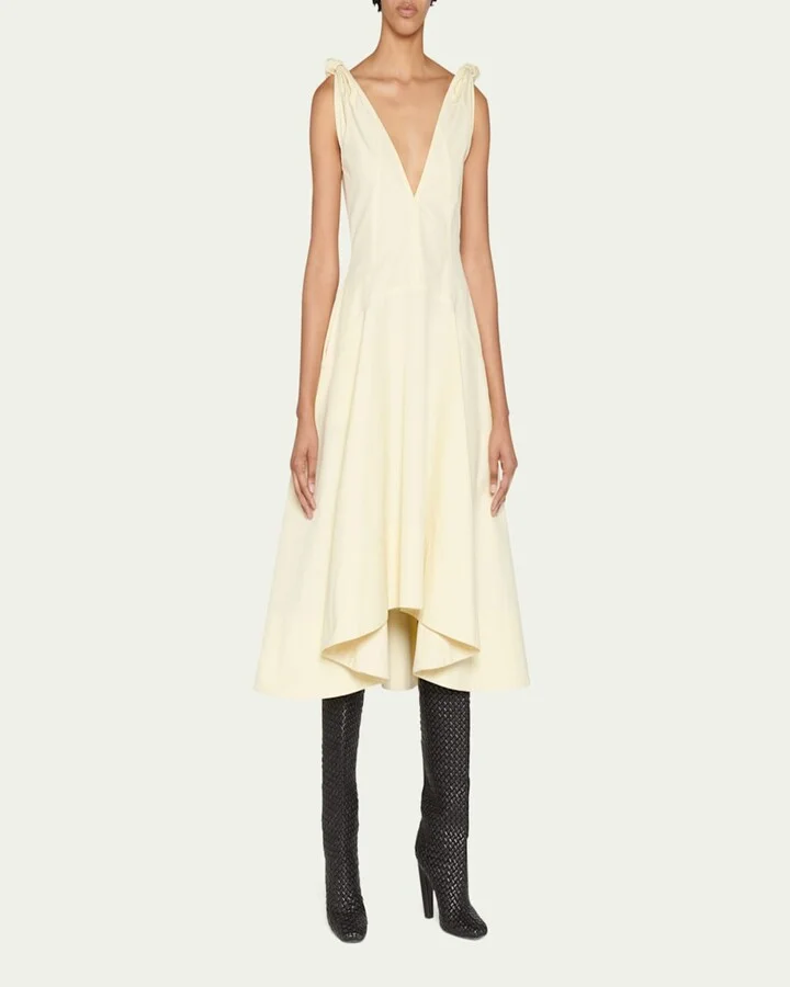 Intrecciato Woven Lambskin Knee Boots - Image 3