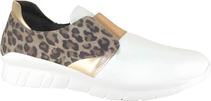 Intrepid Sneaker In White/cheetah