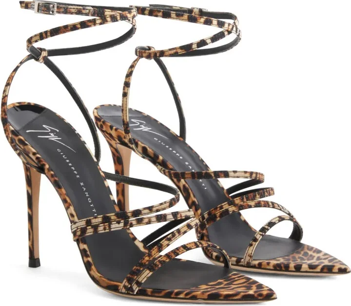 Intriigo Claire 90mm animal-print sandals - Image 2