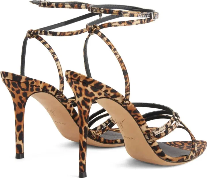 Intriigo Claire 90mm animal-print sandals - Image 3