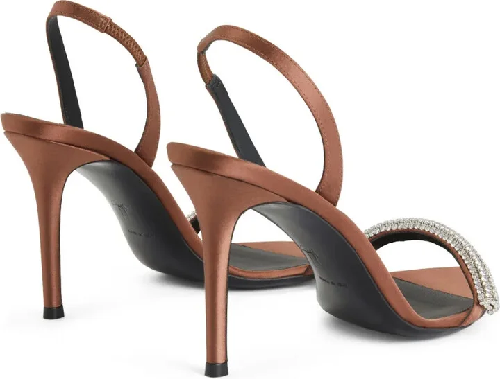 Intriigo Galassia 90mm rhinestone-embellished satin sandals - Image 3