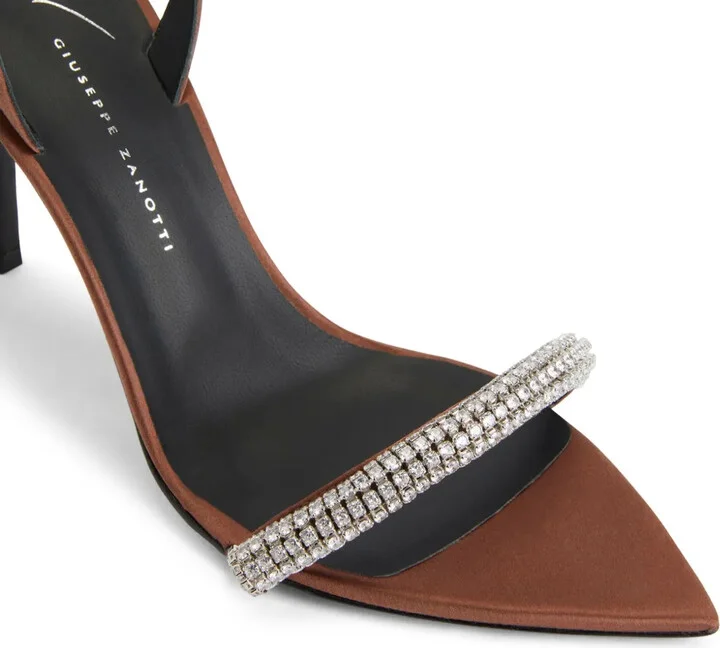 Intriigo Galassia 90mm rhinestone-embellished satin sandals - Image 4
