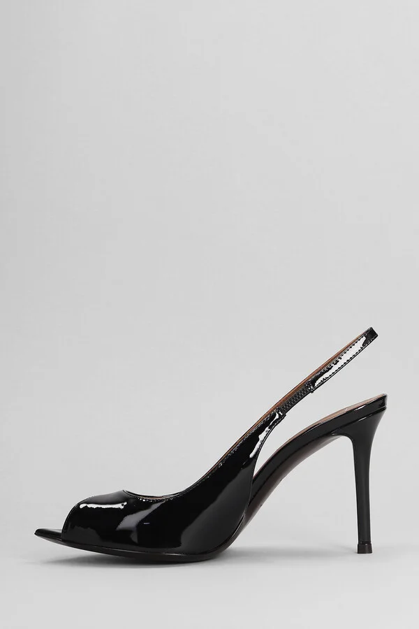 Intriigo Pumps In Black Leather - Image 3
