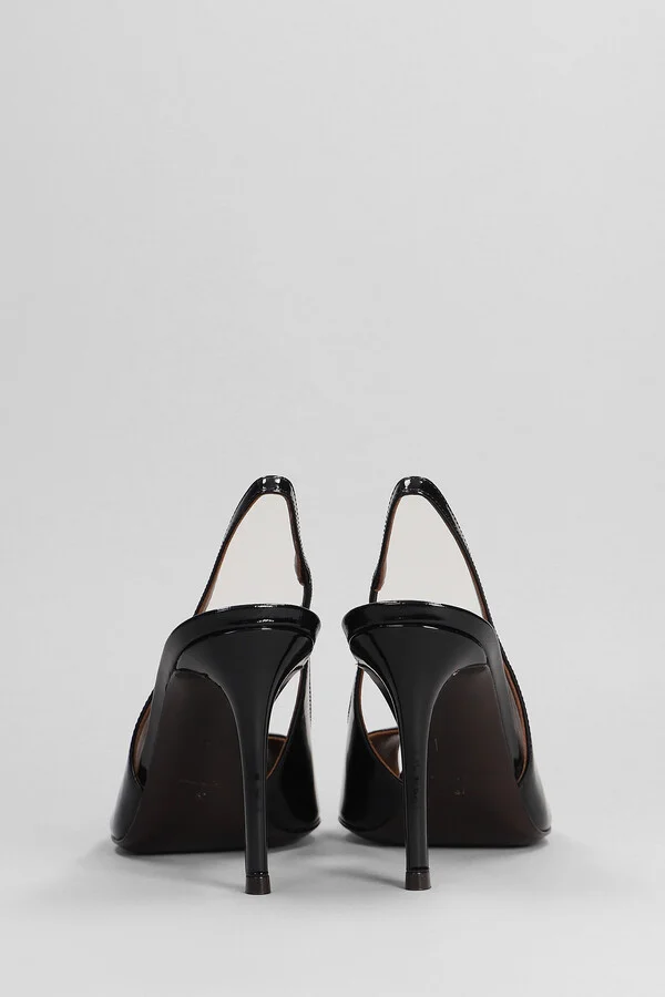 Intriigo Pumps In Black Leather - Image 4