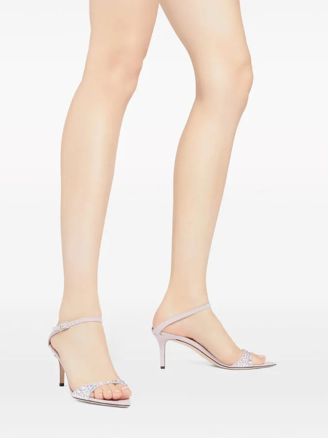 Intriigo Queen 70mm crystal-embellished sandals - Image 5
