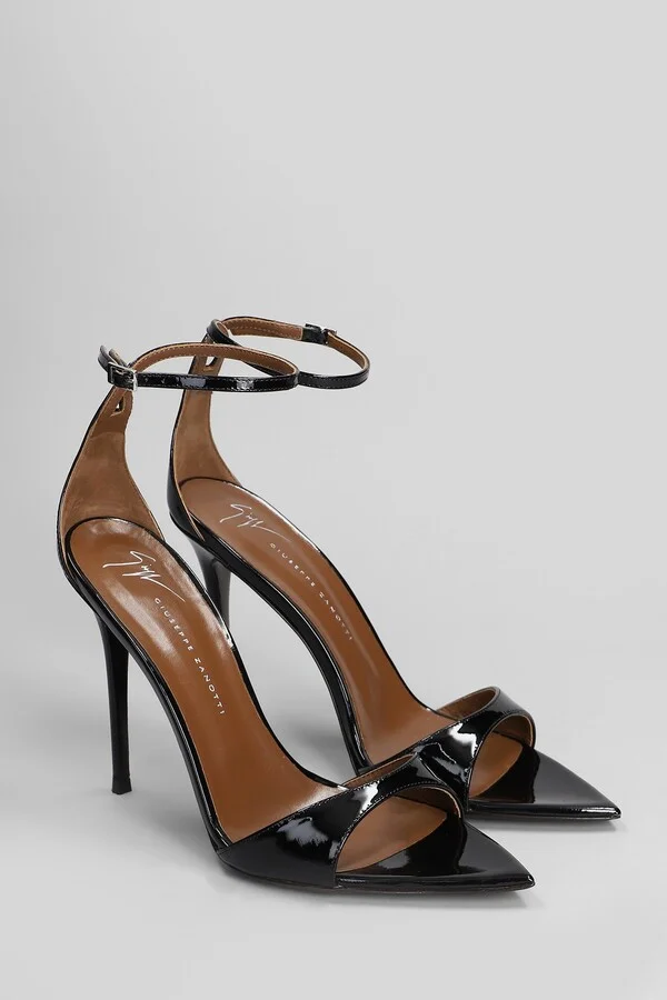 Intriigo Strap 105 Sandals In Black Leather - Image 2