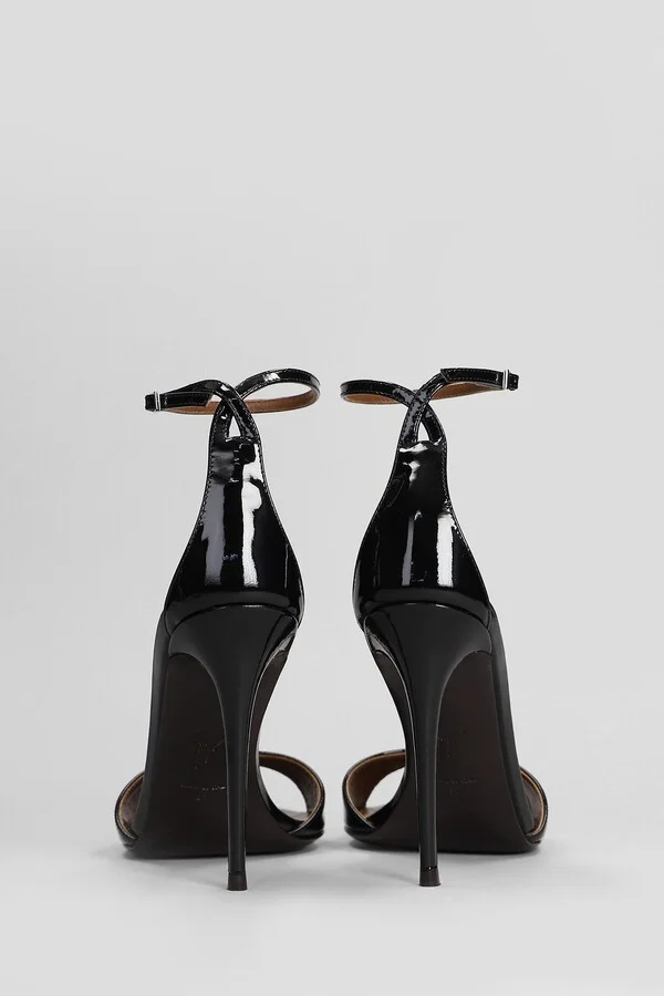 Intriigo Strap 105 Sandals In Black Leather - Image 4