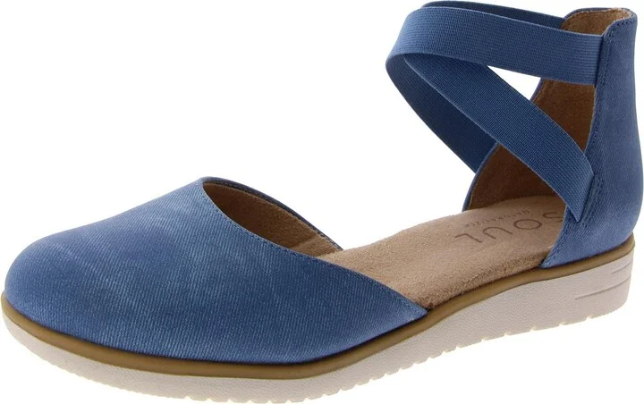 Intro Womens Cushioned Footbed Slip On Shoes