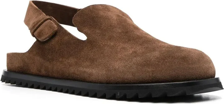 Introspectus slingback suede sandals