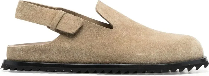 Introspectus slingback suede sandals