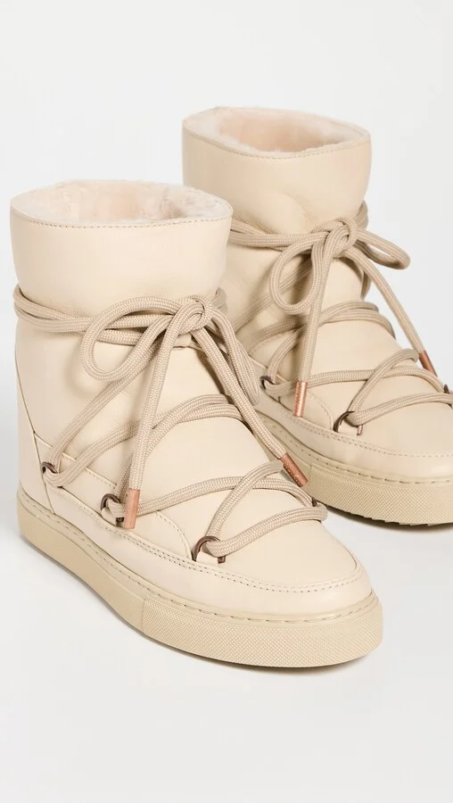 Inuikii Leather Wedge Boots - Image 4