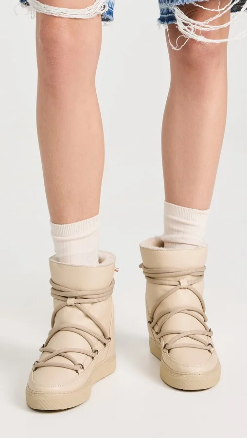 Inuikii Leather Wedge Boots - Image 5
