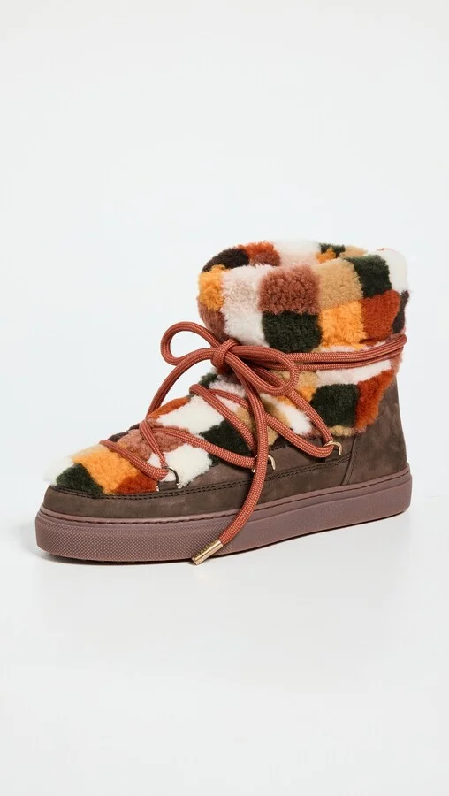 Inuikii Shearling Patchwork Boots - Image 4