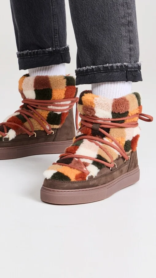 Inuikii Shearling Patchwork Boots - Image 5