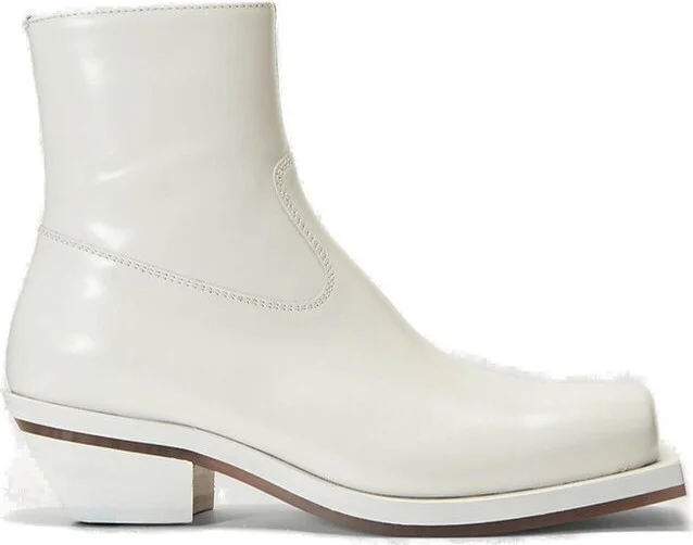 ION Square-Toe Side-Zip Cowboy Boots