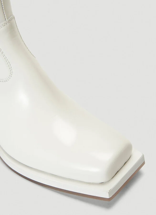 ION Squared-toe Cowboy Boots - Boots White Eu - 39 - Image 5
