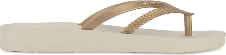 Ipanema Bossa Soft Fem Slip-On Flip-Flop Sandals - Black/gold - Image 10