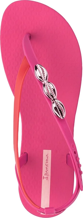 Ipanema Salty Ii Metallic Shell Detail Thong Sandals - Image 4